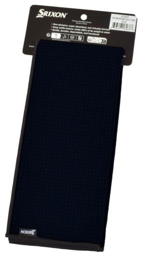 Srixon Tri-Fold MicroFibre Golfhandtuch, schwarz