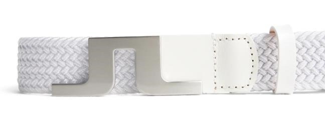 J.Lindeberg Berry Elastic Herren Gürtel, weiss