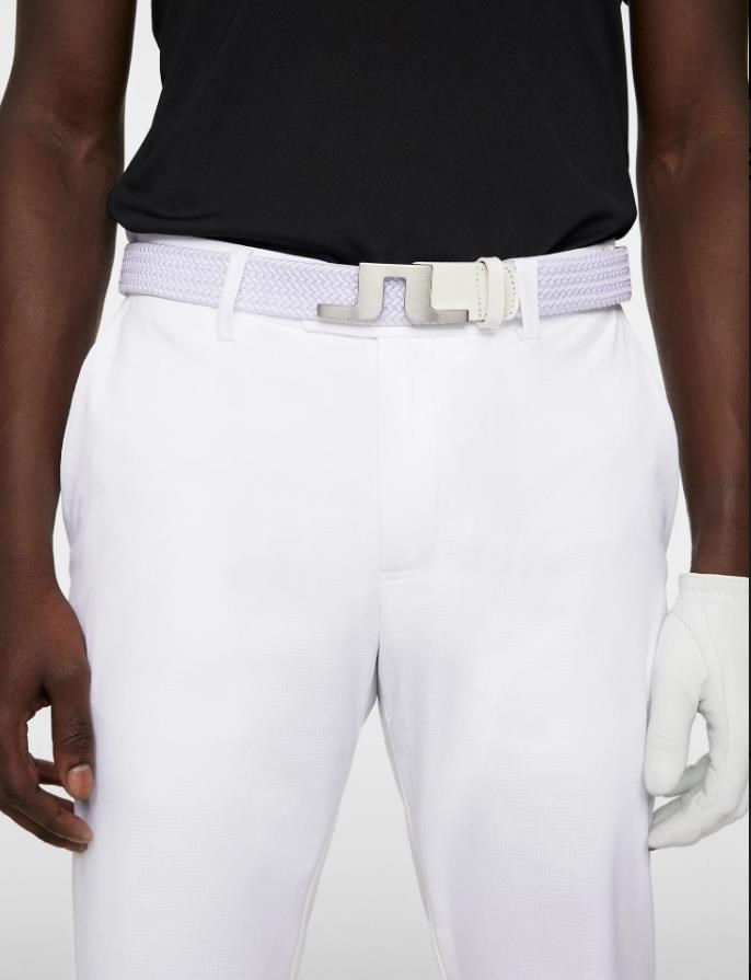J.Lindeberg Berry Elastic Herren Gürtel, weiss
