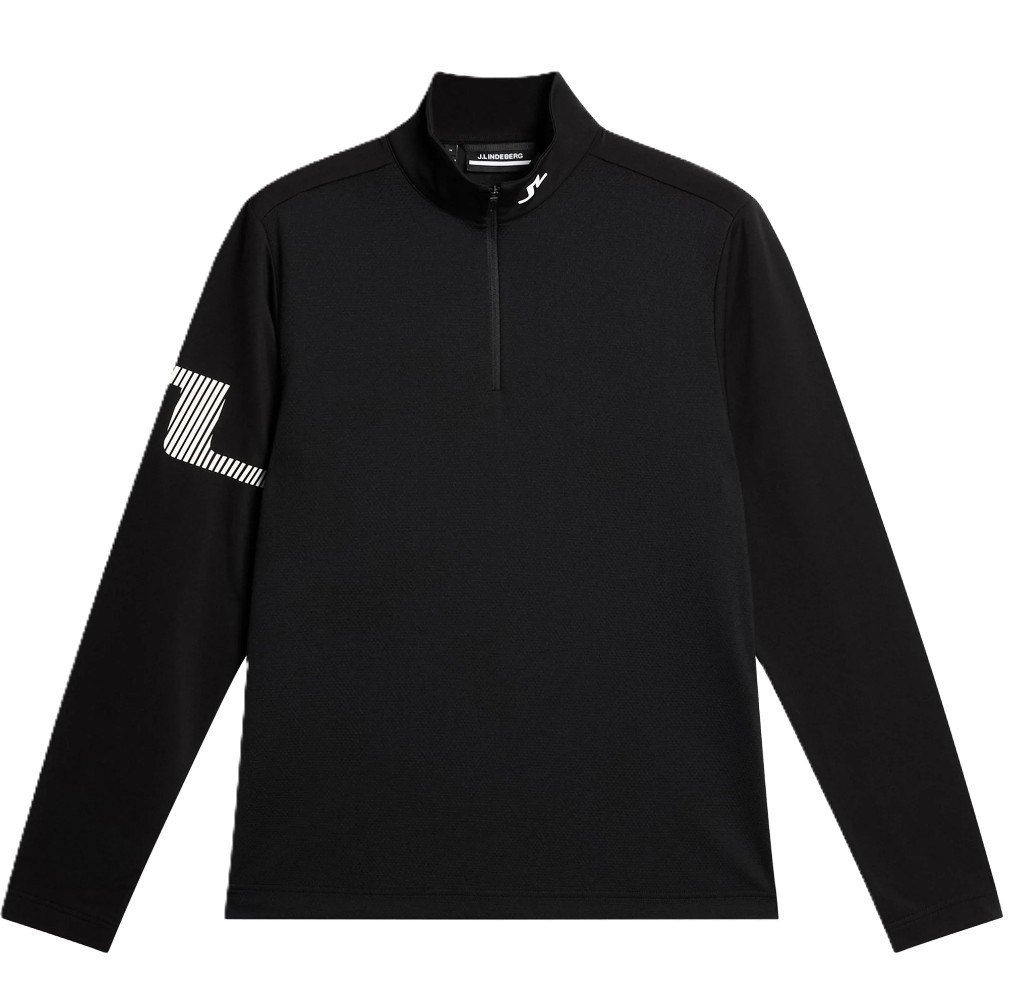J.Lindeberg Heath Strike Mid layer Herren Sweatshirt, schwarz