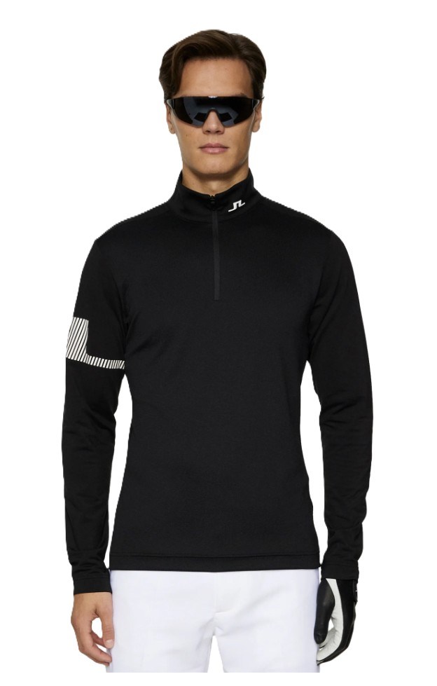 J.Lindeberg Heath Strike Mid layer Herren Sweatshirt, schwarz