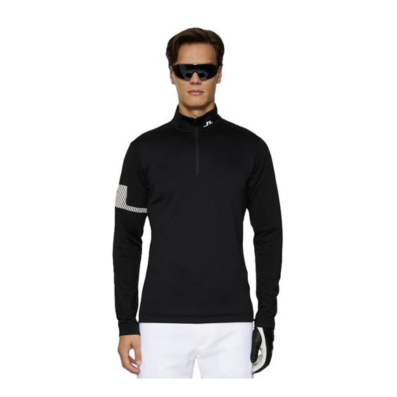 J.Lindeberg Heath Strike Mid layer Herren Sweatshirt, schwarz