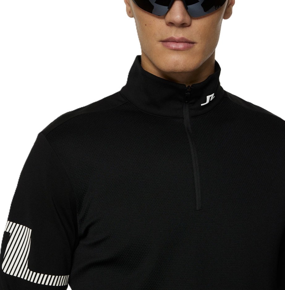 J.Lindeberg Heath Strike Mid layer Herren Sweatshirt, schwarz