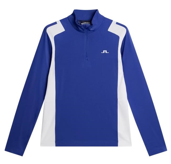 J.Lindeberg Lukas Quarter Zip Mid layer Herren Sweatshirt, clematis blue