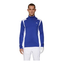 J.Lindeberg Lukas Quarter Zip Mid layer Herren Sweatshirt, clematis blue