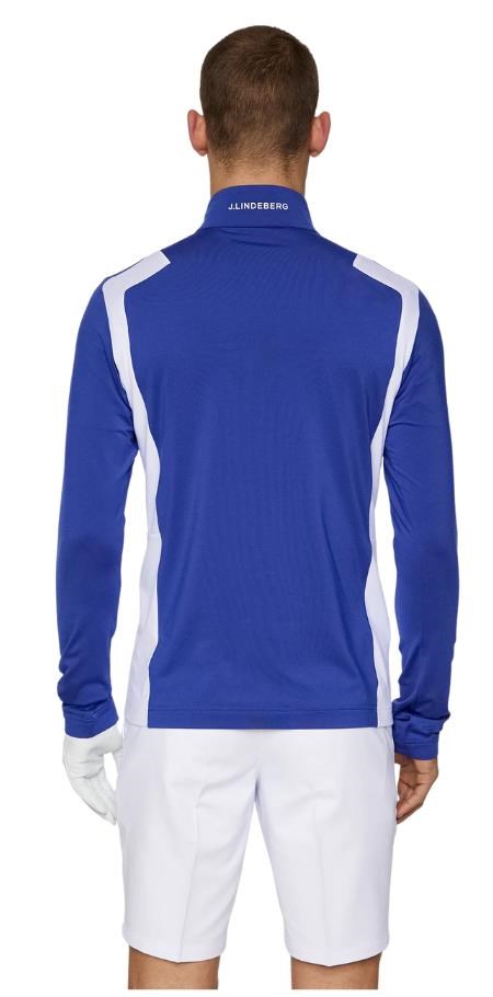 J.Lindeberg Lukas Quarter Zip Mid layer Herren Sweatshirt, clematis blue