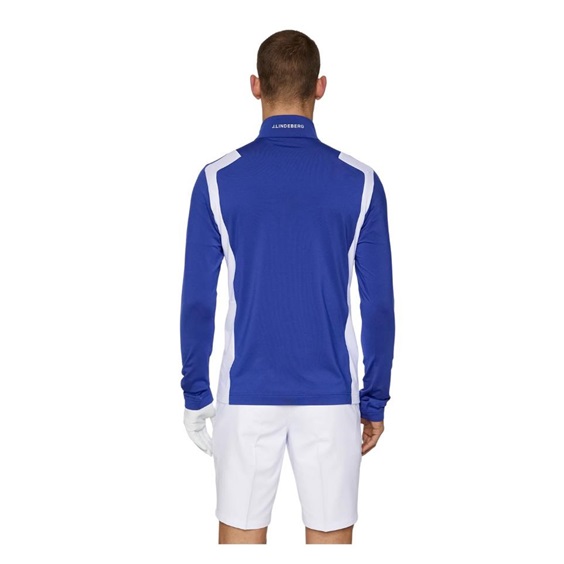 J.Lindeberg Lukas Quarter Zip Mid layer Herren Sweatshirt, clematis blue