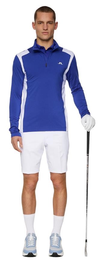 J.Lindeberg Lukas Quarter Zip Mid layer Herren Sweatshirt, clematis blue