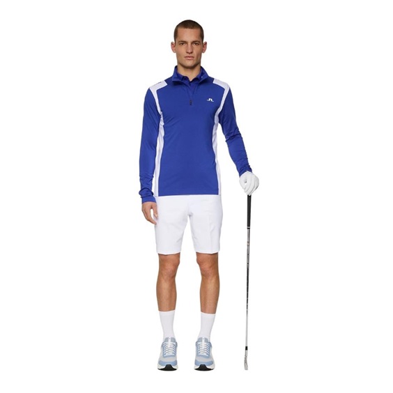 J.Lindeberg Lukas Quarter Zip Mid layer Herren Sweatshirt, clematis blue