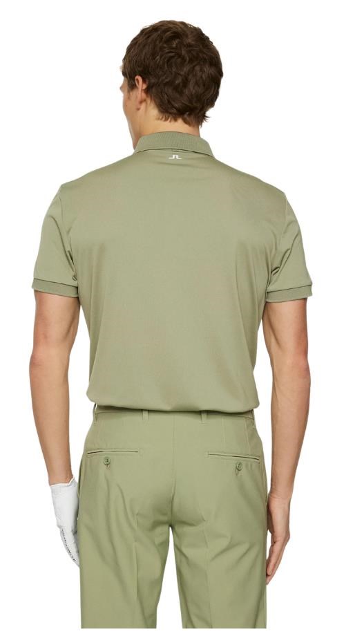 J.Lindeberg Tour Tech Slim Fit Herren Poloshirt, oil green