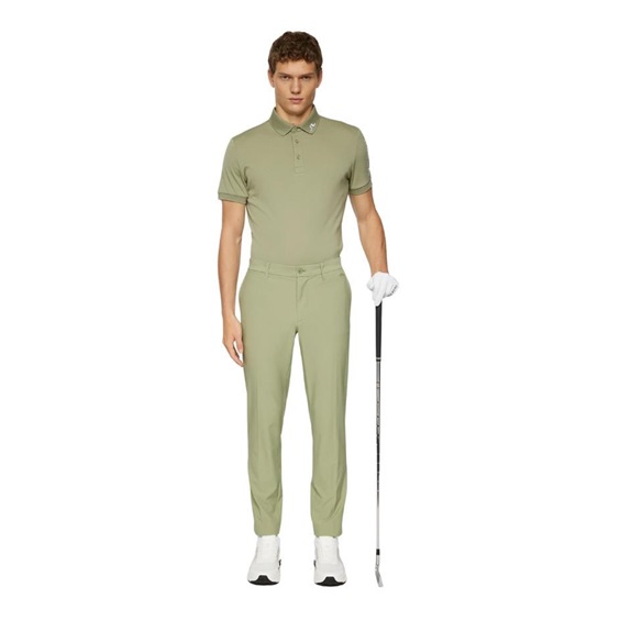J.Lindeberg Tour Tech Slim Fit Herren Poloshirt, oil green