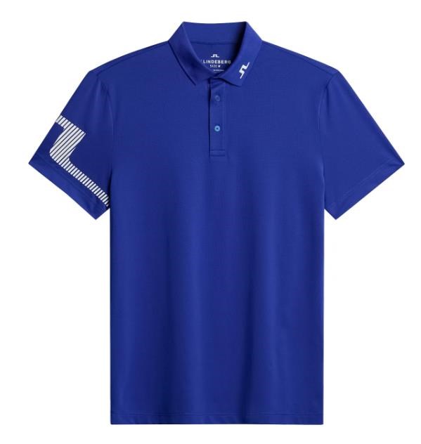 J.Lindeberg Heath Strike Herren Poloshirt, clematis blue