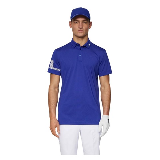 J.Lindeberg Heath Strike Herren Poloshirt, clematis blue