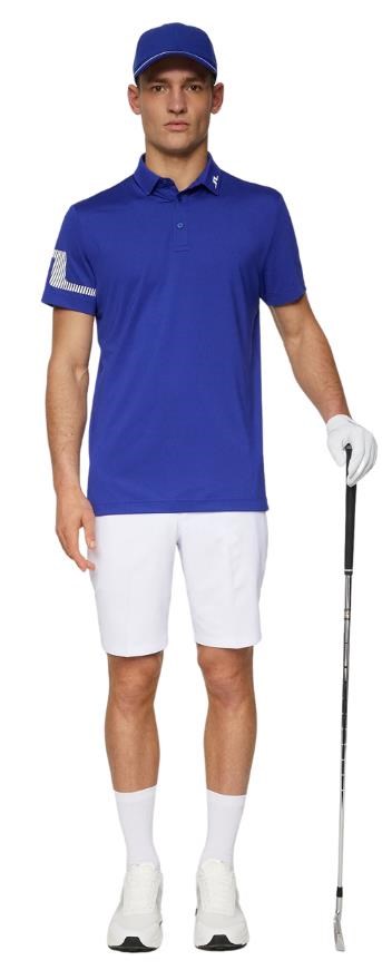 J.Lindeberg Heath Strike Herren Poloshirt, clematis blue