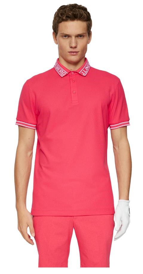 J.Lindeberg Austin Herren Poloshirt, azalea