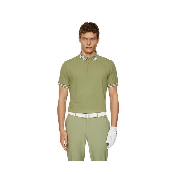 J.Lindeberg Austin Herren Poloshirt, oil green