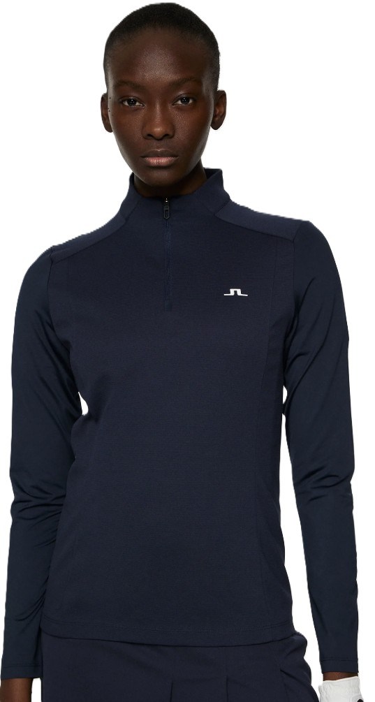 J.Lindeberg Cindy Quarter Zip Mid  layer Damen Sweatshirt, dunkelblau