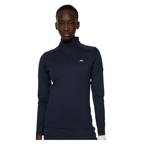 J.Lindeberg Cindy Quarter Zip Mid  layer Damen Sweatshirt, dunkelblau