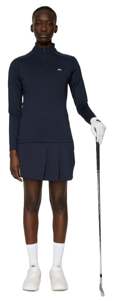 J.Lindeberg Cindy Quarter Zip Mid  layer Damen Sweatshirt, dunkelblau