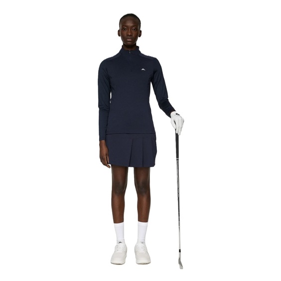 J.Lindeberg Cindy Quarter Zip Mid  layer Damen Sweatshirt, dunkelblau