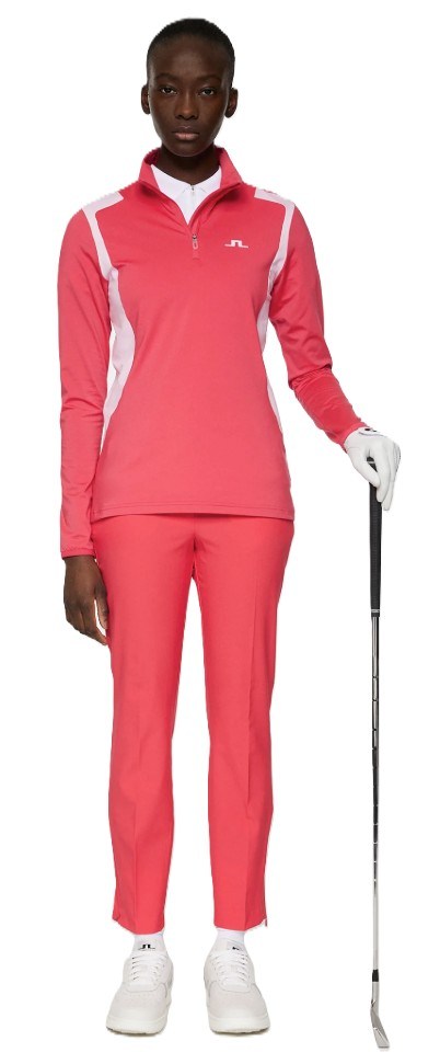 J.Lindeberg Mae Quarter Zip Mid layer Damen Sweatshirt, azalea