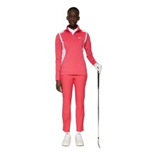 J.Lindeberg Mae Quarter Zip Mid layer Damen Sweatshirt, azalea