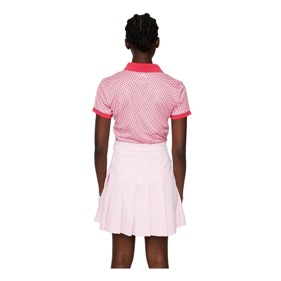 J.Lindeberg Tour Tech Print Damen Poloshirt, tour geo pink