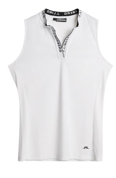 J.Lindeberg Leya Sleeveless Damen Poloshirt, weiss