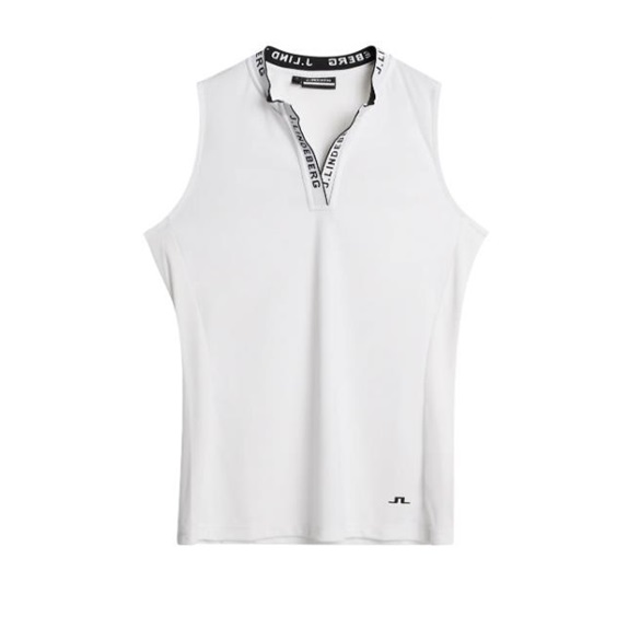 J.Lindeberg Leya Sleeveless Damen Poloshirt, weiss