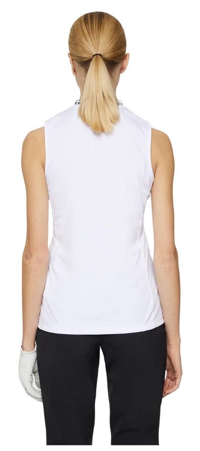 J.Lindeberg Leya Sleeveless Damen Poloshirt, weiss