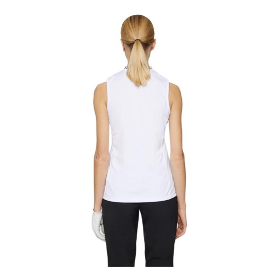 J.Lindeberg Leya Sleeveless Damen Poloshirt, weiss