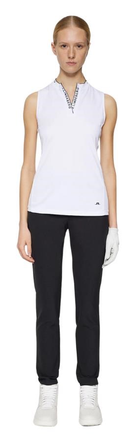 J.Lindeberg Leya Sleeveless Damen Poloshirt, weiss