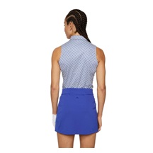 J.Lindeberg Dena Print Damen Poloshirt, tour geo moonbeam