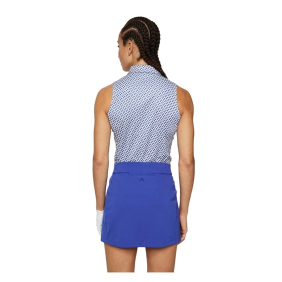 J.Lindeberg Dena Print Damen Poloshirt, tour geo moonbeam