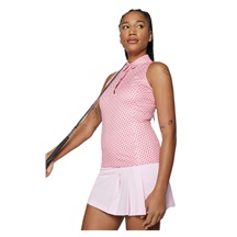 J.Lindeberg Dena Print Damen Poloshirt, rosa