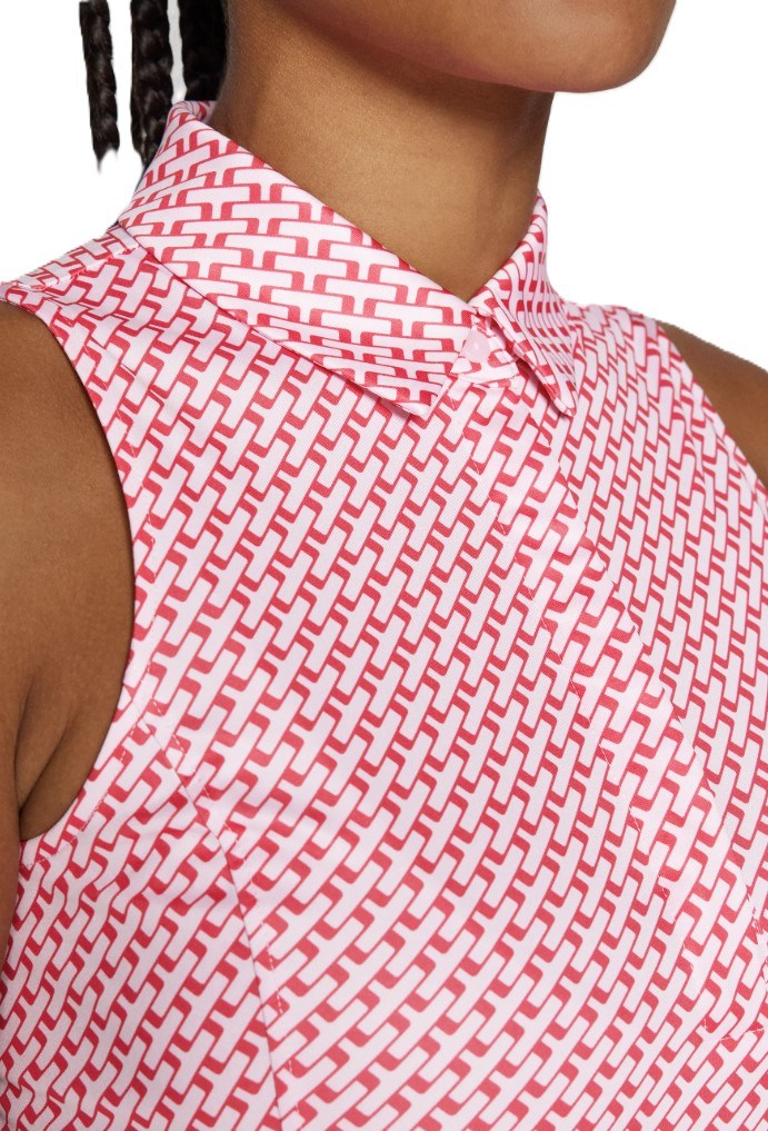 J.Lindeberg Dena Print Damen Poloshirt, rosa