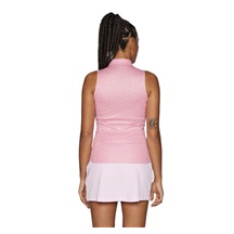 J.Lindeberg Dena Print Damen Poloshirt, rosa