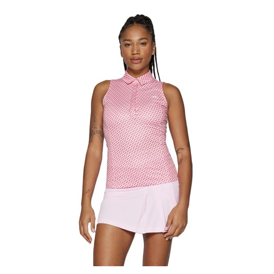J.Lindeberg Dena Print Damen Poloshirt, rosa