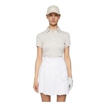 J.Lindeberg Alaya Jacquard Damen Poloshirt, moonbeam