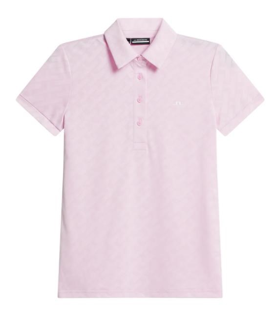 J.Lindeberg Alaya Jacquard Damen Poloshirt, rosa