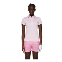 J.Lindeberg Alaya Jacquard Damen Poloshirt, rosa