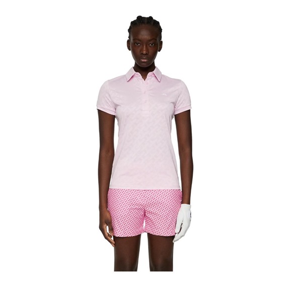 J.Lindeberg Alaya Jacquard Damen Poloshirt, rosa