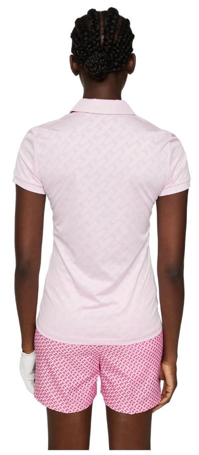 J.Lindeberg Alaya Jacquard Damen Poloshirt, rosa