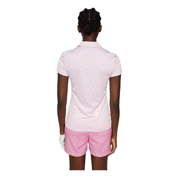J.Lindeberg Alaya Jacquard Damen Poloshirt, rosa