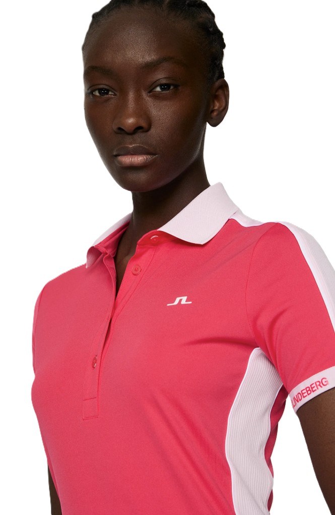 J.Lindeberg Demi Damen Poloshirt, azalea