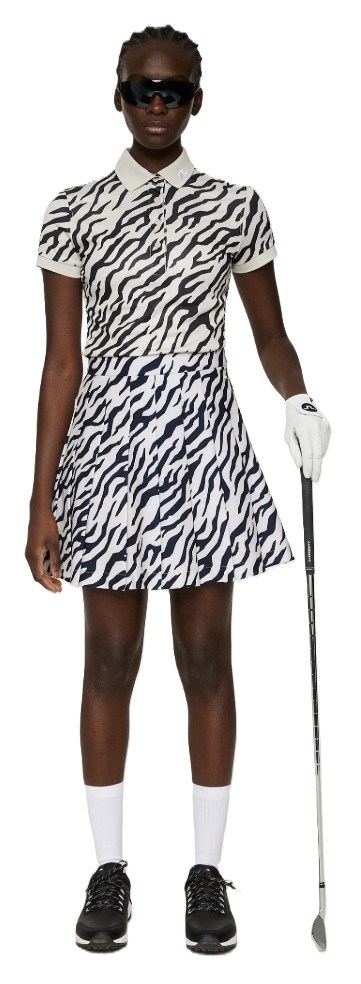 J.Lindeberg Adina Print Golfrock, tour tiger moonbeam