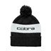 Cobra Pom Beanie Herren Wintermütze, schwarz