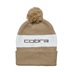 Cobra Pom Beanie Herren Wintermütze, sand