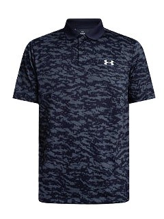 Under Armour Matchplay Printed Herren Poloshirt, midnight navy
