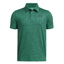 Under Armour Playoff Printed Junior Poloshirt, team kelly grün